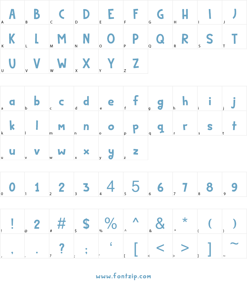 Bakeapple DEMO Font Character